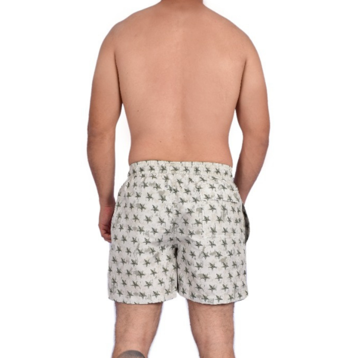 Pantaloneta de baño Army — Cintura ajustable y bolsillos
