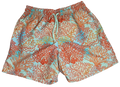 Pantaloneta de baño Coral con cintura ajustable y bolsillos, Slow Swimwear