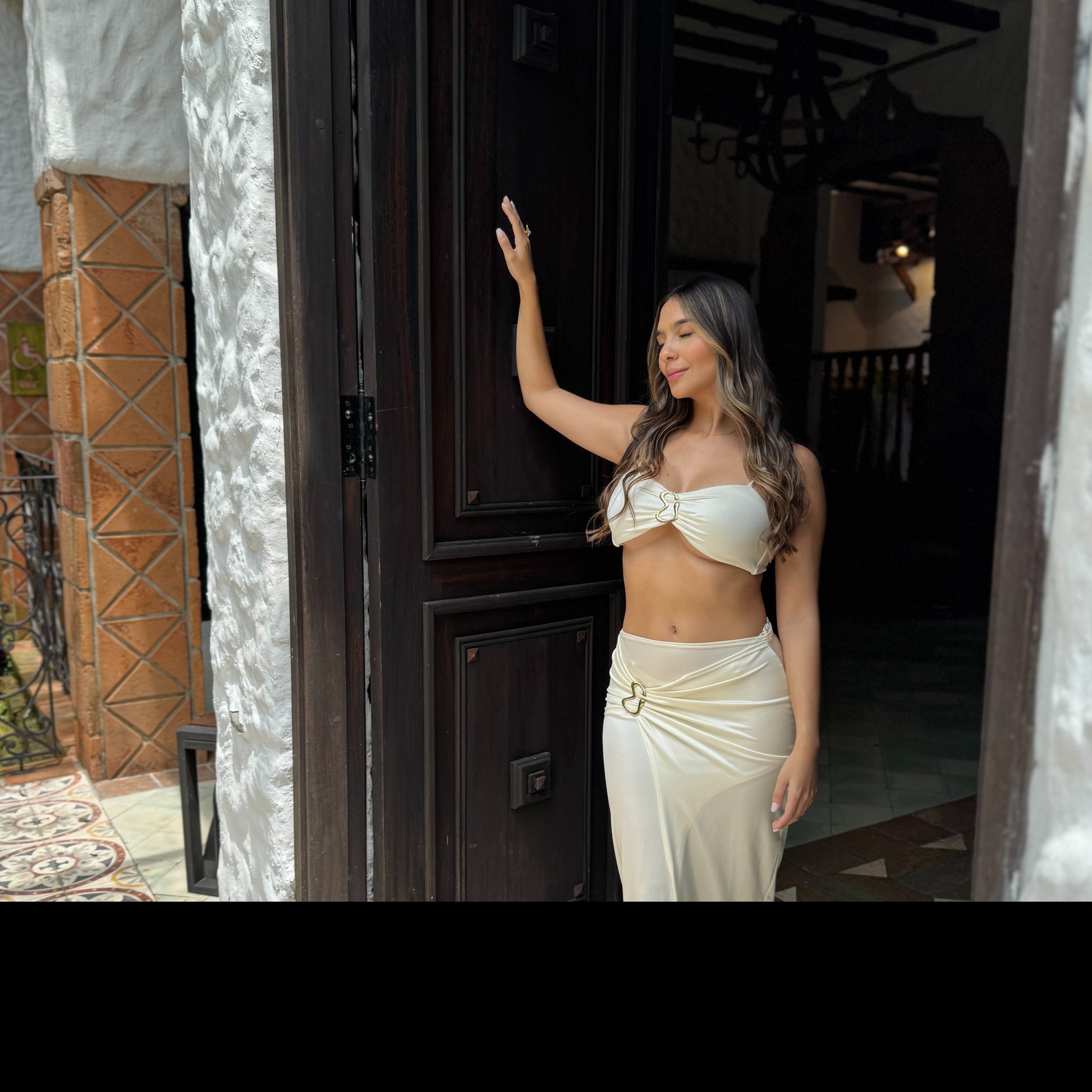 SET COVER UP MAGDALENA Marfil – Set 3 Piezas | Playa & Resort