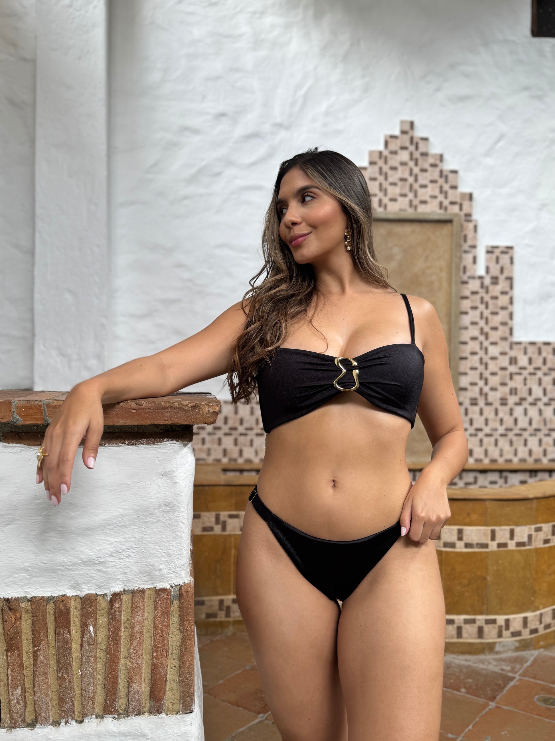 SET COVER UP MAGDALENA Negro – Set 3 Piezas | Playa & Resort
