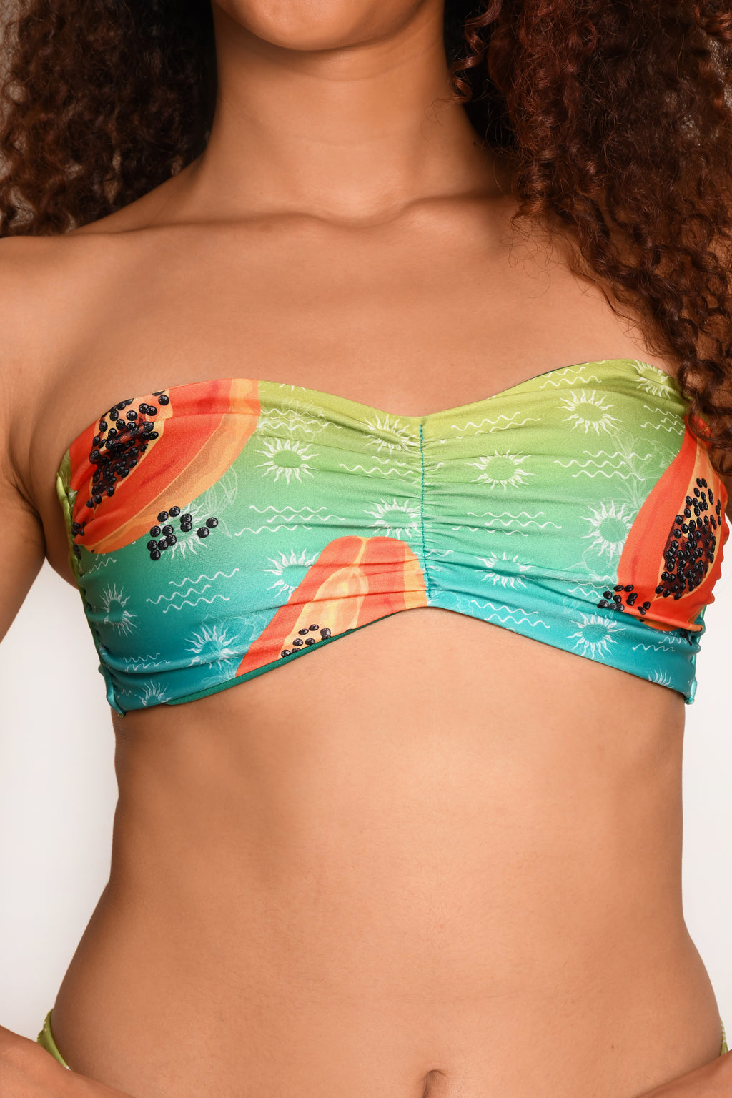 Bikini Strapless - Trenzas Removibles & Pañoleta