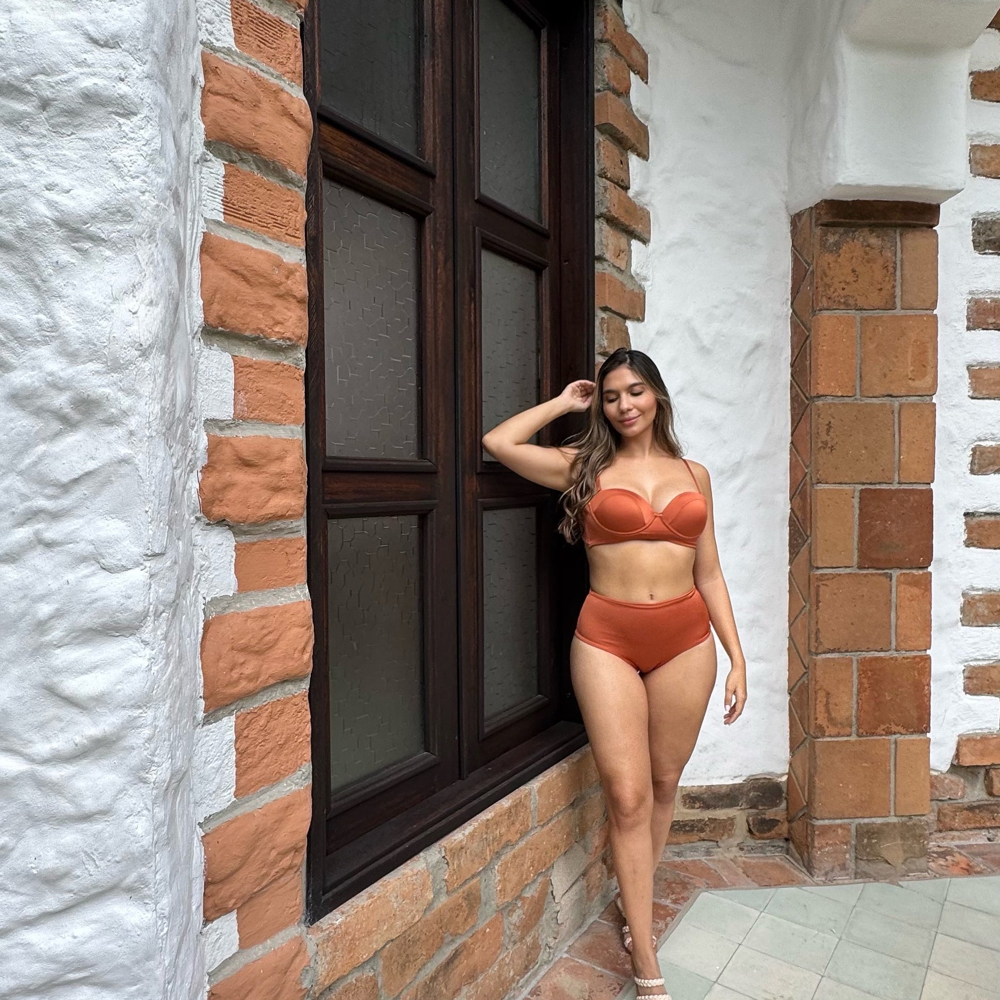 BIKINI SET ZILA Cobre – Lycra UPF 50+ | Personalizado