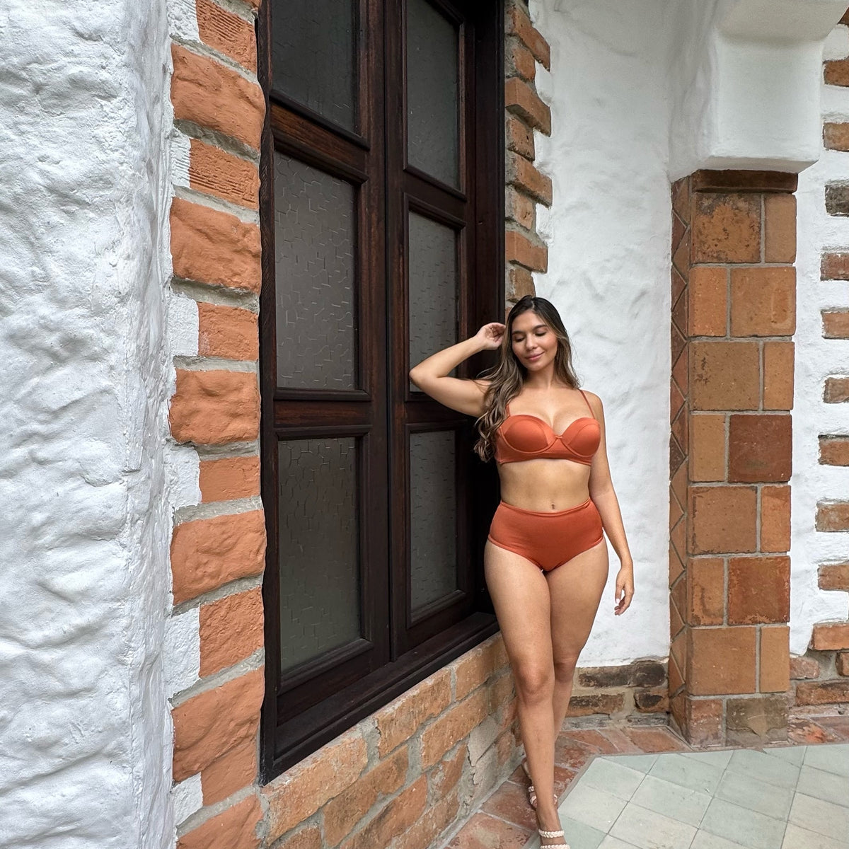 Bikini Set Zila Cobre – Lycra UPF 50+ | Personalizado