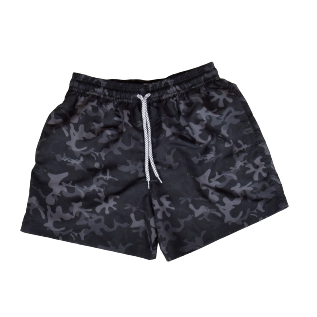 Pantaloneta De Baño Silueta Media Con Cintura Ajustable Camu