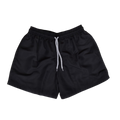 Pantaloneta de baño negra con cintura ajustable y bolsillos, Slow Swimwear