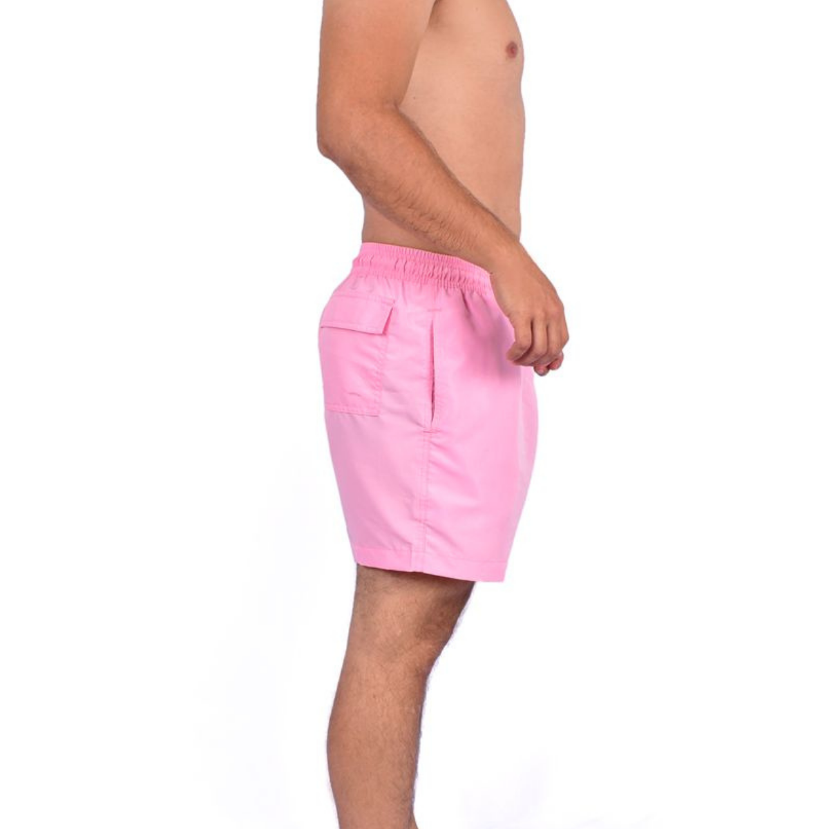 Pantaloneta de baño Rosa — Cintura ajustable y bolsillos