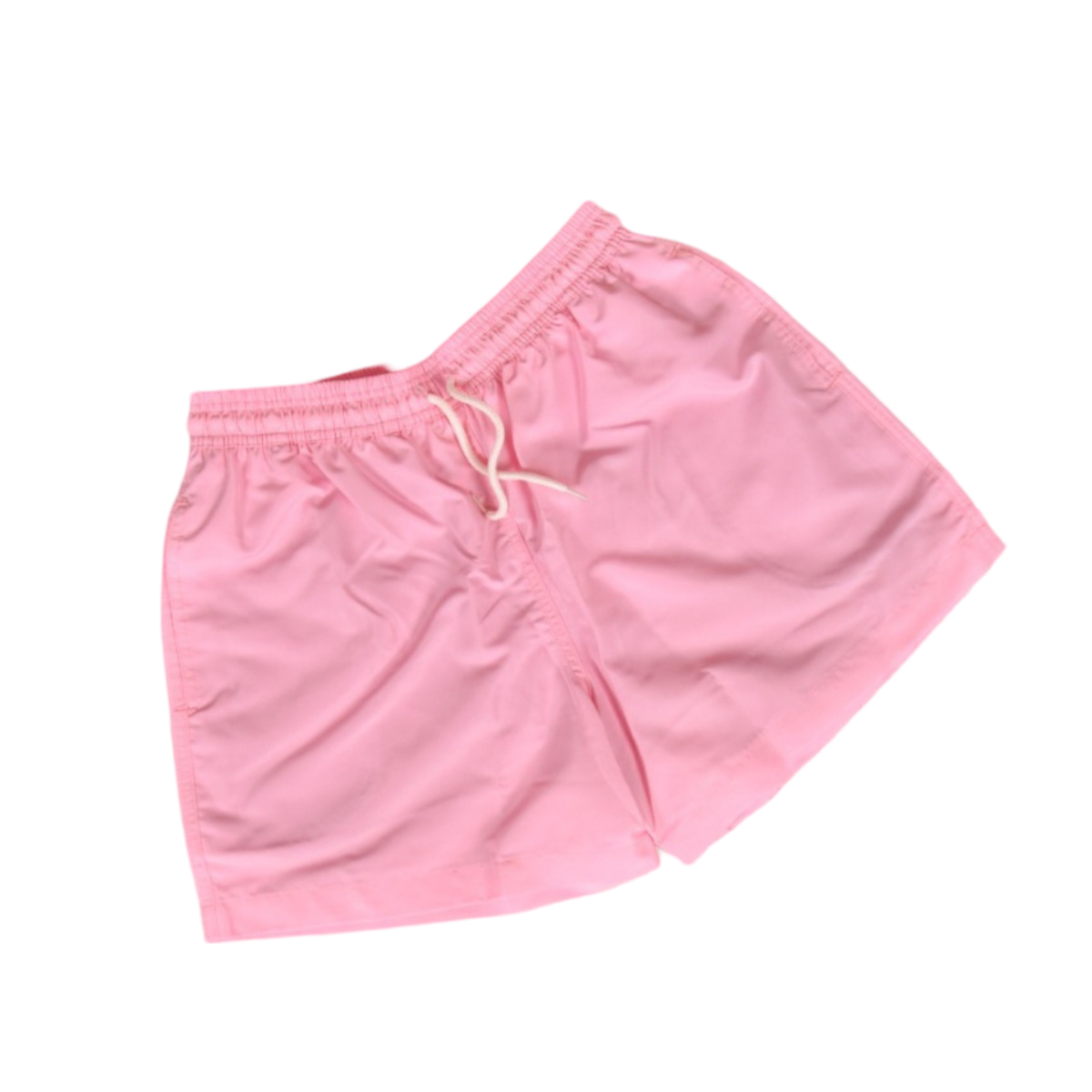 Pantaloneta de baño rosa con cintura ajustable y bolsillos, Slow Swimwear