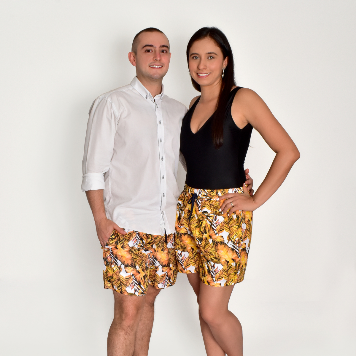 Pantaloneta de baño Sunshine — Cintura ajustable y bolsillos