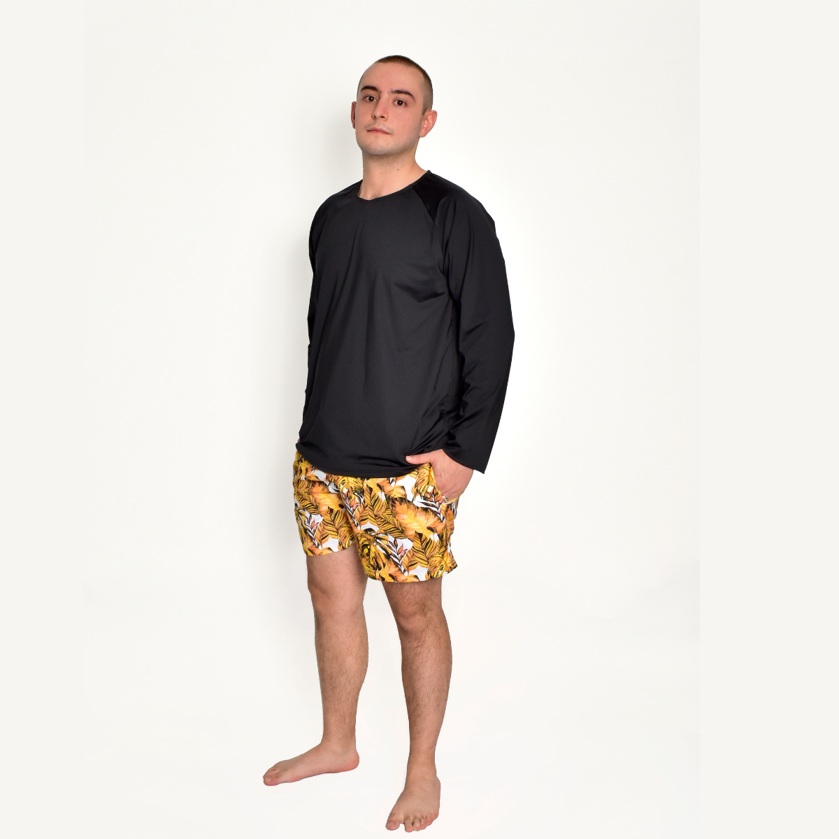 Pantaloneta de baño Sunshine — Cintura ajustable y bolsillos